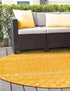 Garden Lattice Charm Collection Area Rug -  Pergola (Yellow)