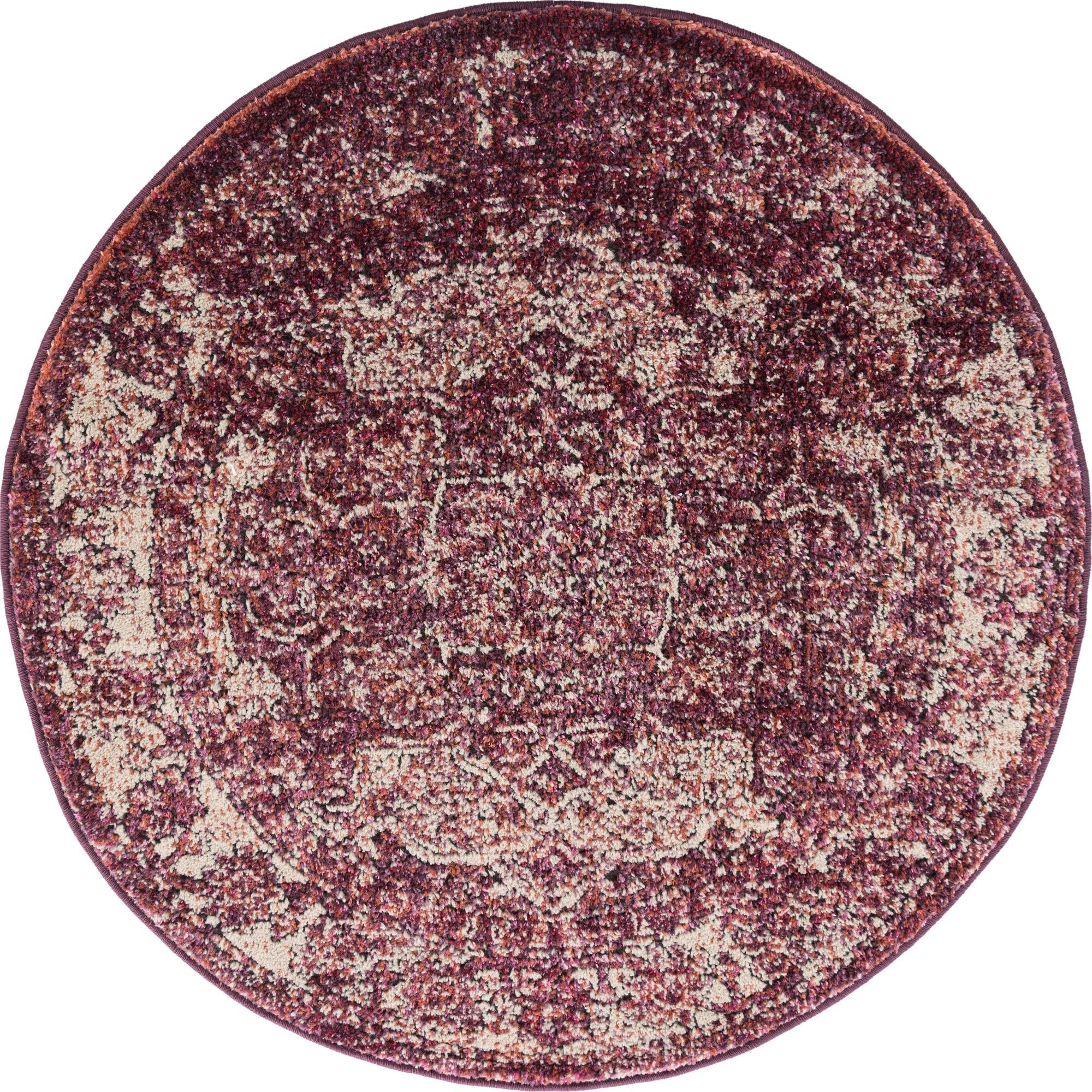 Savannah Soiree Collection Area Rug -  Everglade (Purple)