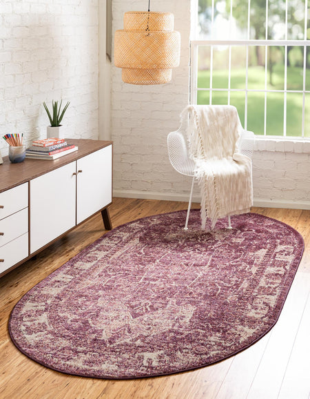 Savannah Soiree Collection Area Rug -  Everglade (Purple)