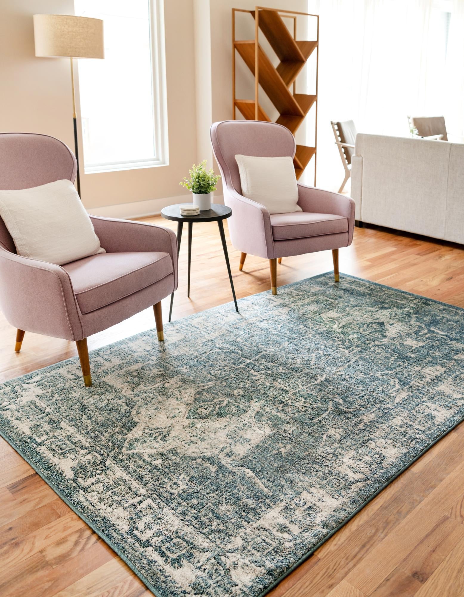 Savannah Soiree Collection Area Rug -  Everglade (Blue)