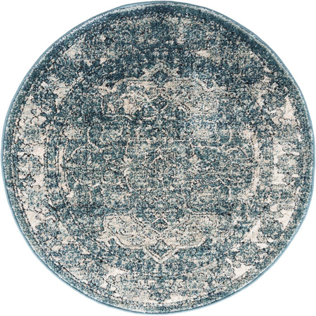 Savannah Soiree Collection Area Rug -  Everglade (Blue)