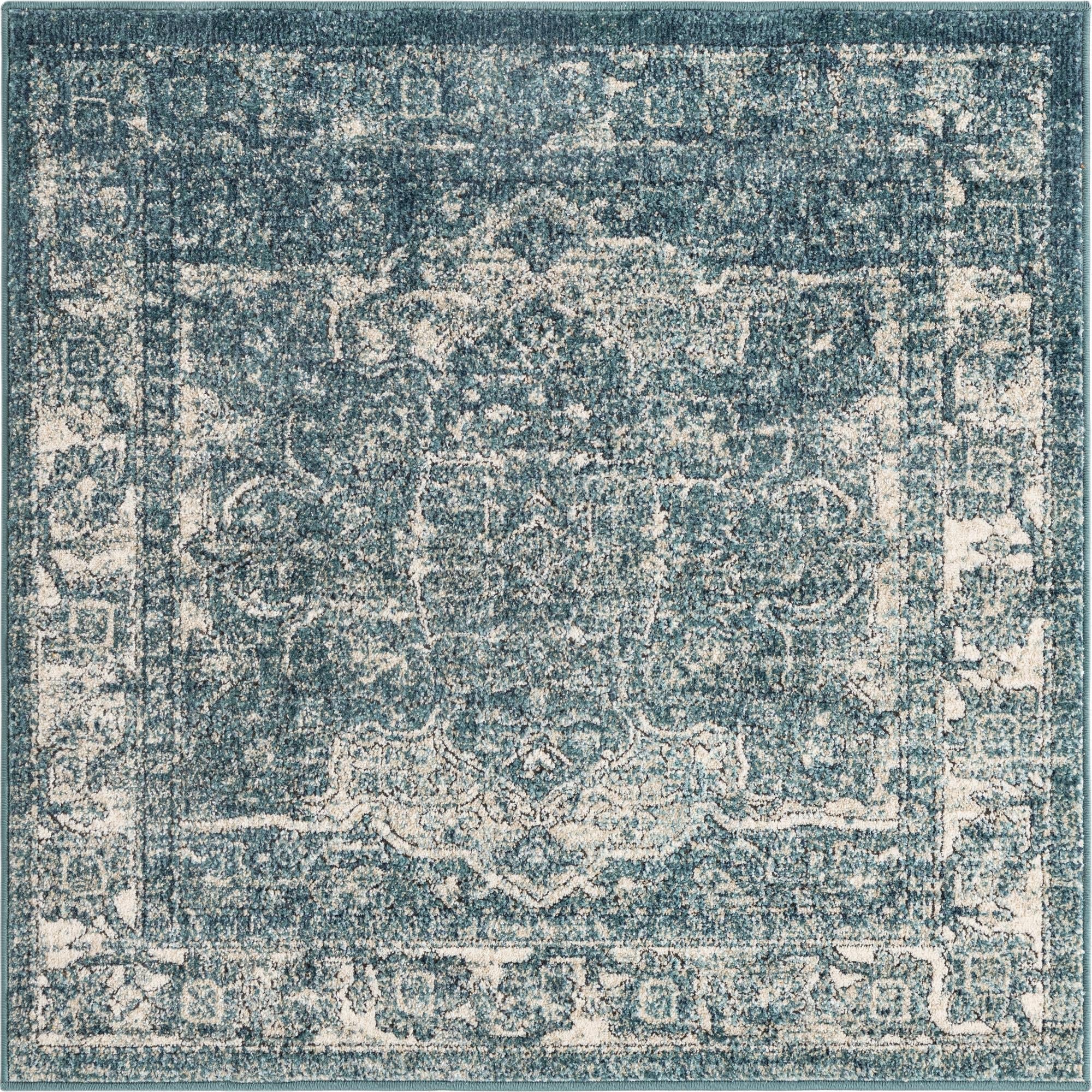 Savannah Soiree Collection Area Rug -  Everglade (Blue)