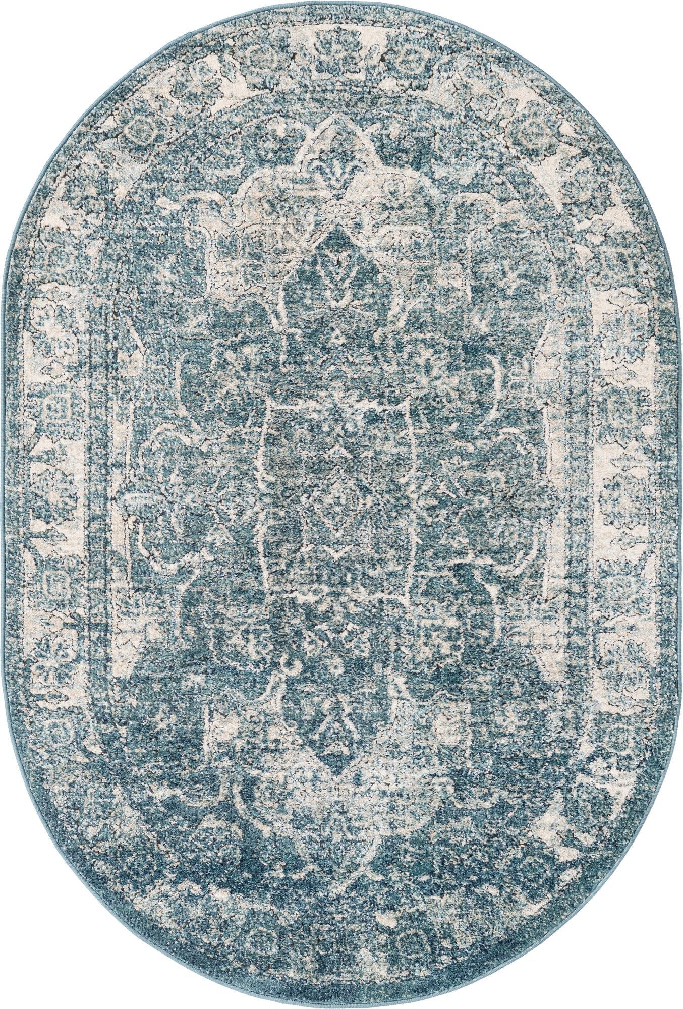 Savannah Soiree Collection Area Rug -  Everglade (Blue)