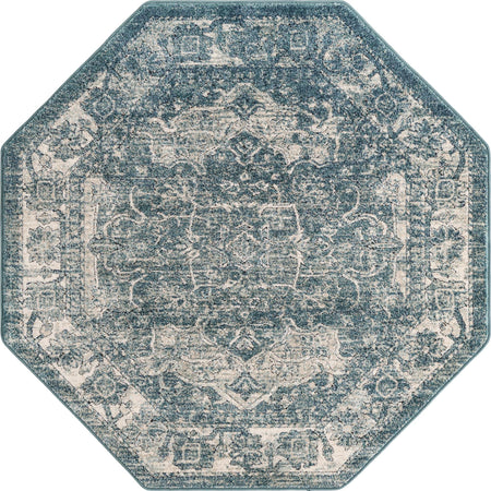 Savannah Soiree Collection Area Rug -  Everglade (Blue)