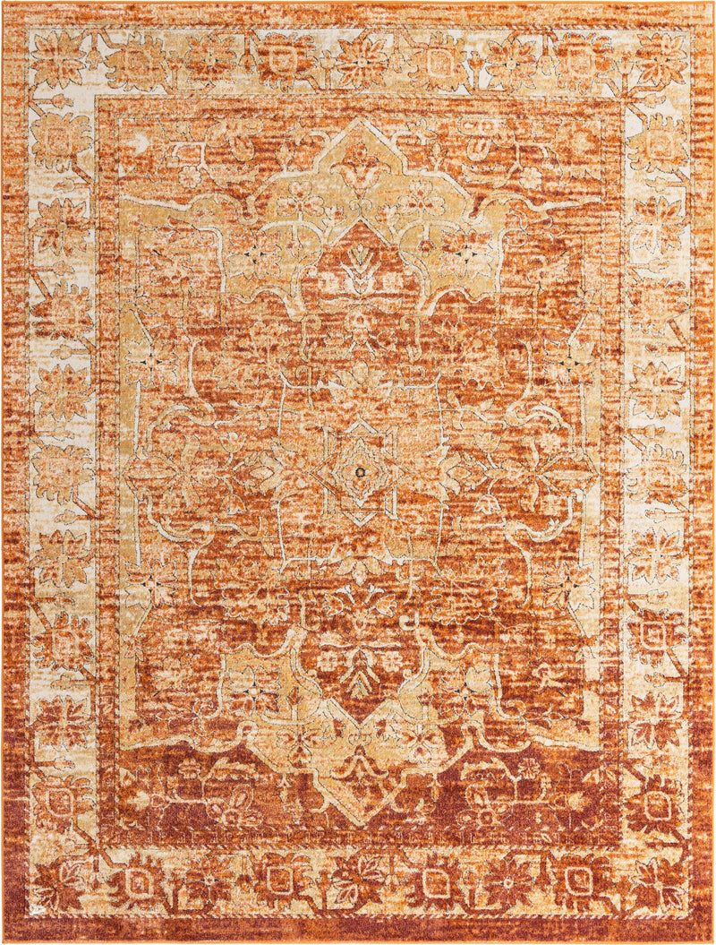 Savannah Soiree Collection Area Rug -  Everglade (Rust Red) Rectangle Rust Red Main