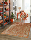 Savannah Soiree Collection Area Rug -  Everglade (Rust Red) Rectangle Rust Red  lifestyle 2