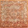 Savannah Soiree Collection Area Rug -  Everglade (Rust Red) Square Rust Red  lifestyle 15