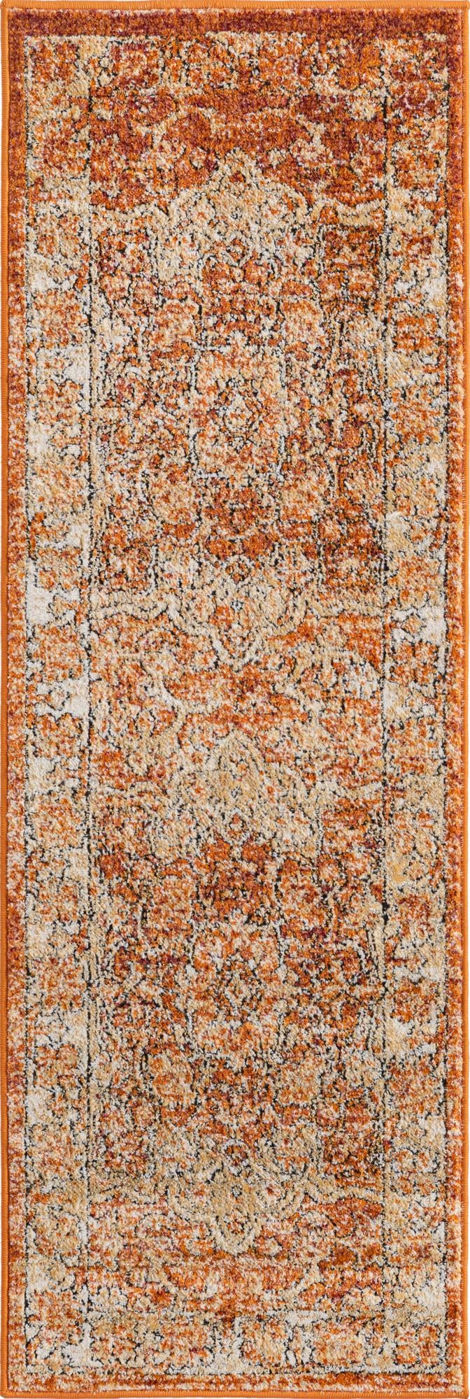 Savannah Soiree Collection Area Rug -  Everglade (Rust Red) Runner Rust Red  lifestyle 18