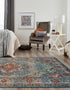 Savannah Soiree Collection Area Rug - Serengeti (Blue)