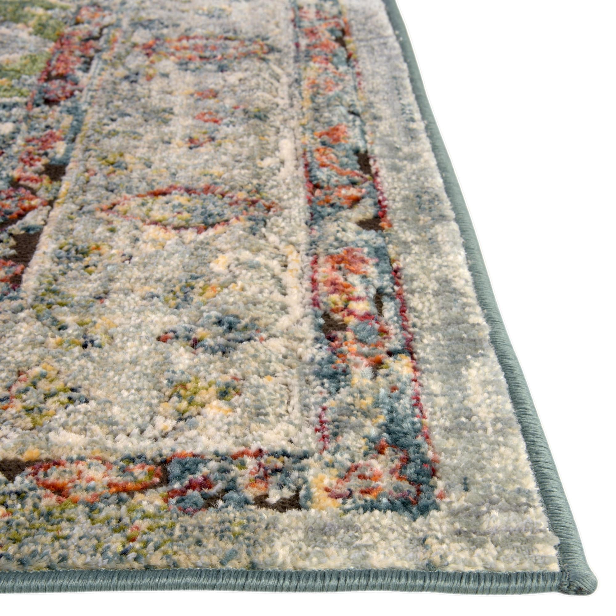 Savannah Soiree Collection Area Rug - Serengeti (Blue)