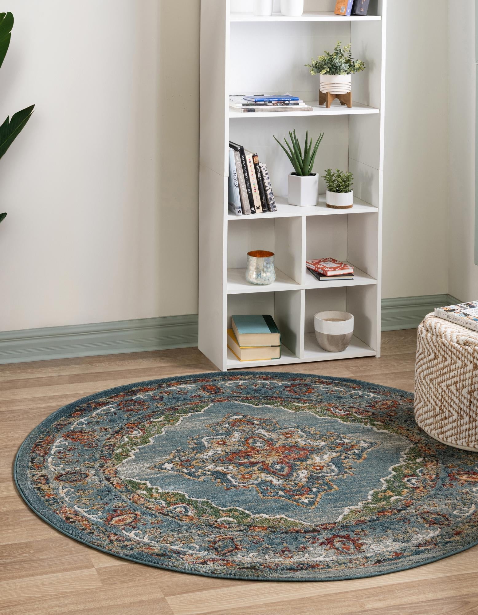 Savannah Soiree Collection Area Rug - Serengeti (Blue)