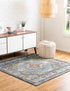 Savannah Soiree Collection Area Rug - Serengeti (Blue)