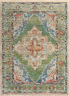 Savannah Soiree Collection Area Rug - Serengeti (Green) Rectangle Green Main