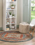 Savannah Soiree Collection Area Rug - Serengeti (Rust Red)