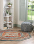 Savannah Soiree Collection Area Rug - Serengeti (Rust Red)