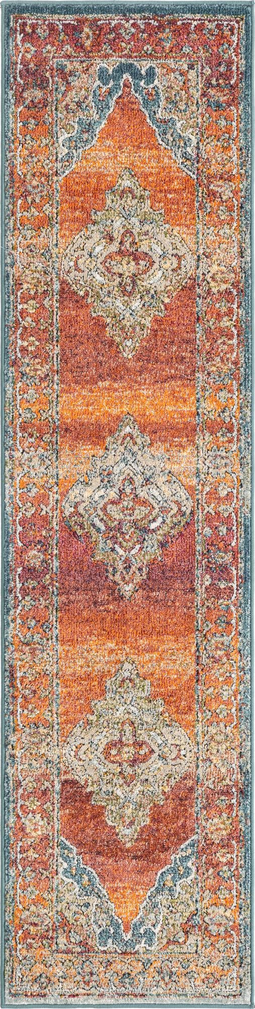 Savannah Soiree Collection Area Rug - Serengeti (Rust Red)