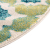 Oceanview Gardens Collection Area Rug -  Cove Oval Blue  lifestyle 38