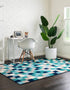 Oceanview Gardens Collection Area Rug -  Harbor