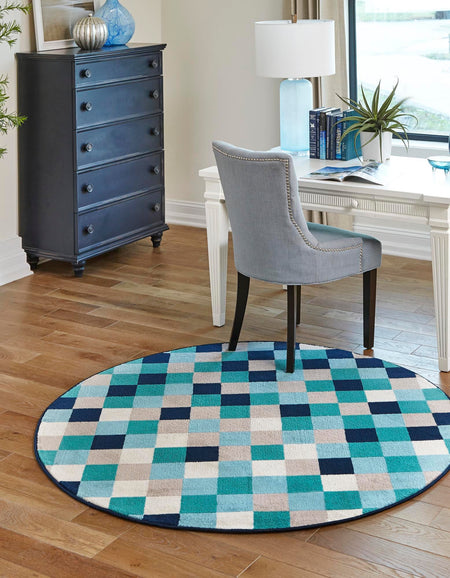 Oceanview Gardens Collection Area Rug -  Harbor