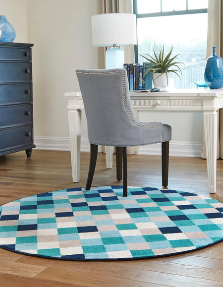 Oceanview Gardens Collection Area Rug -  Harbor