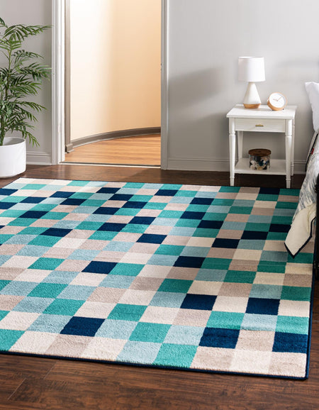 Oceanview Gardens Collection Area Rug -  Harbor