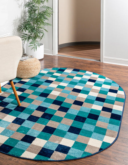 Oceanview Gardens Collection Area Rug -  Harbor