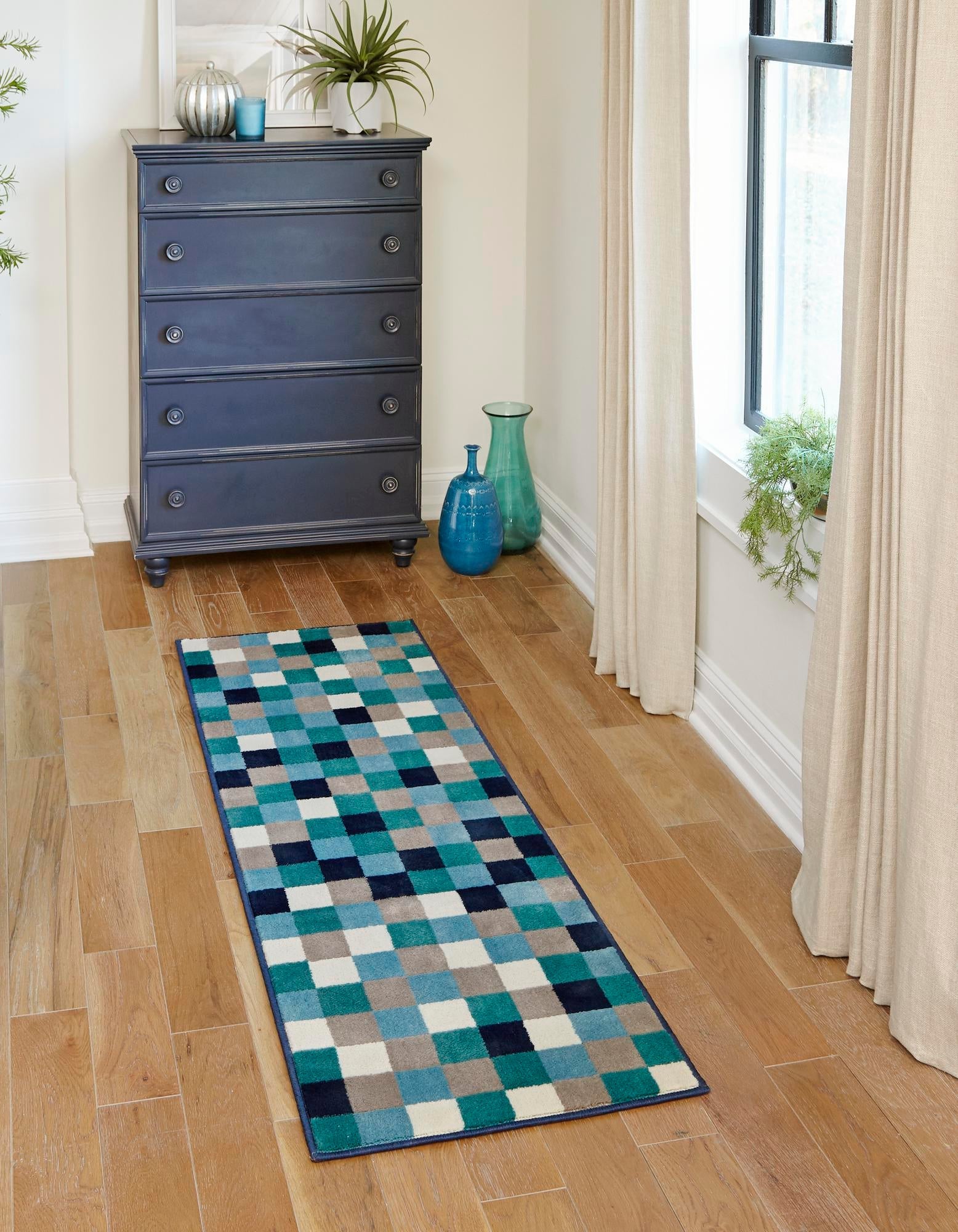 Oceanview Gardens Collection Area Rug -  Harbor