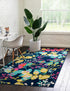 Oceanview Gardens Collection Area Rug -  Tidepool