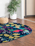 Oceanview Gardens Collection Area Rug -  Tidepool