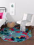 Oceanview Gardens Collection Area Rug -  Tidepool