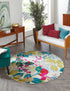 Oceanview Gardens Collection Area Rug -  Tidepool