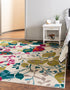 Oceanview Gardens Collection Area Rug -  Tidepool