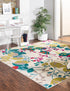 Oceanview Gardens Collection Area Rug -  Tidepool