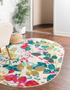 Oceanview Gardens Collection Area Rug -  Tidepool Oval Ivory  lifestyle 27