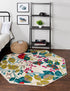 Oceanview Gardens Collection Area Rug -  Tidepool