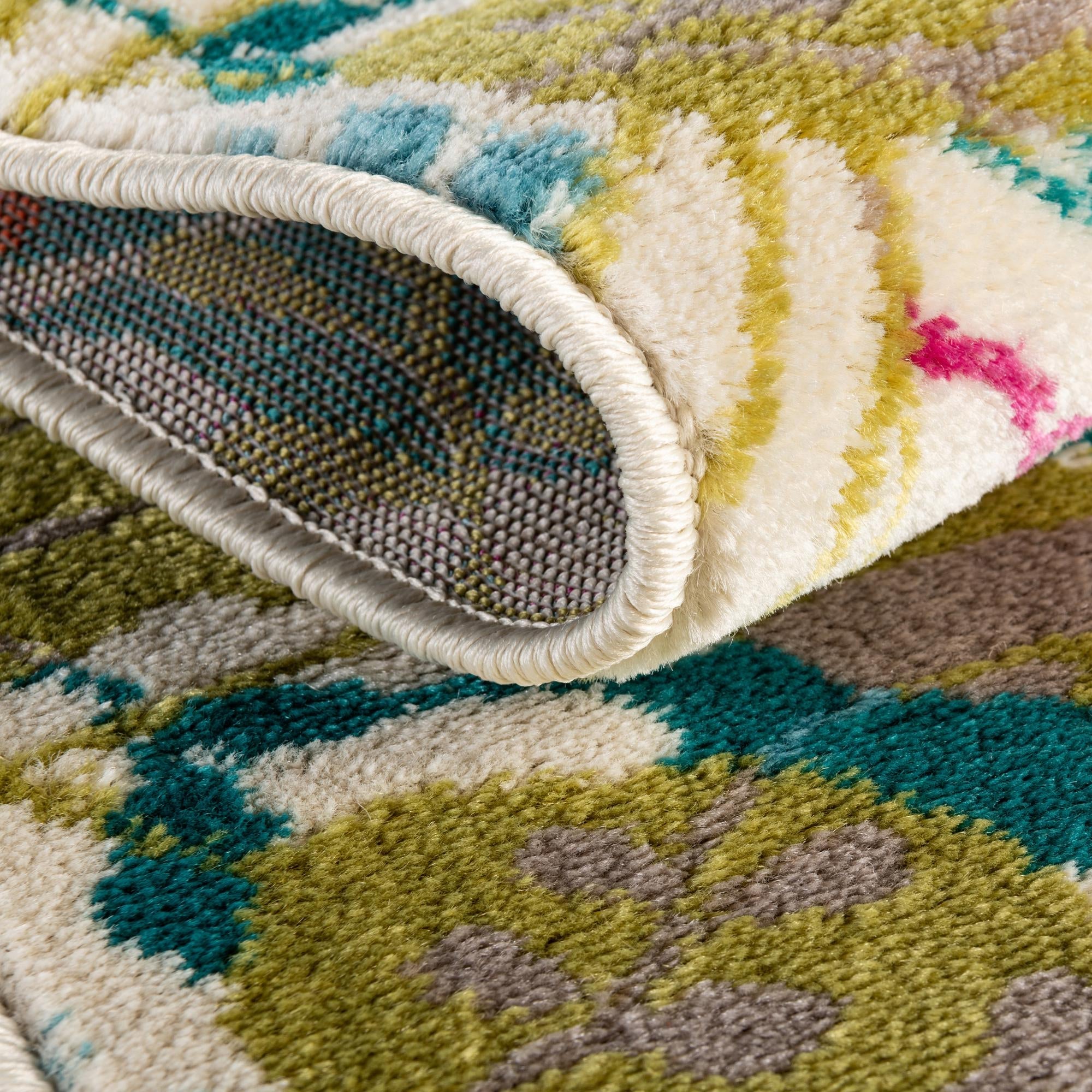 Oceanview Gardens Collection Area Rug -  Tidepool