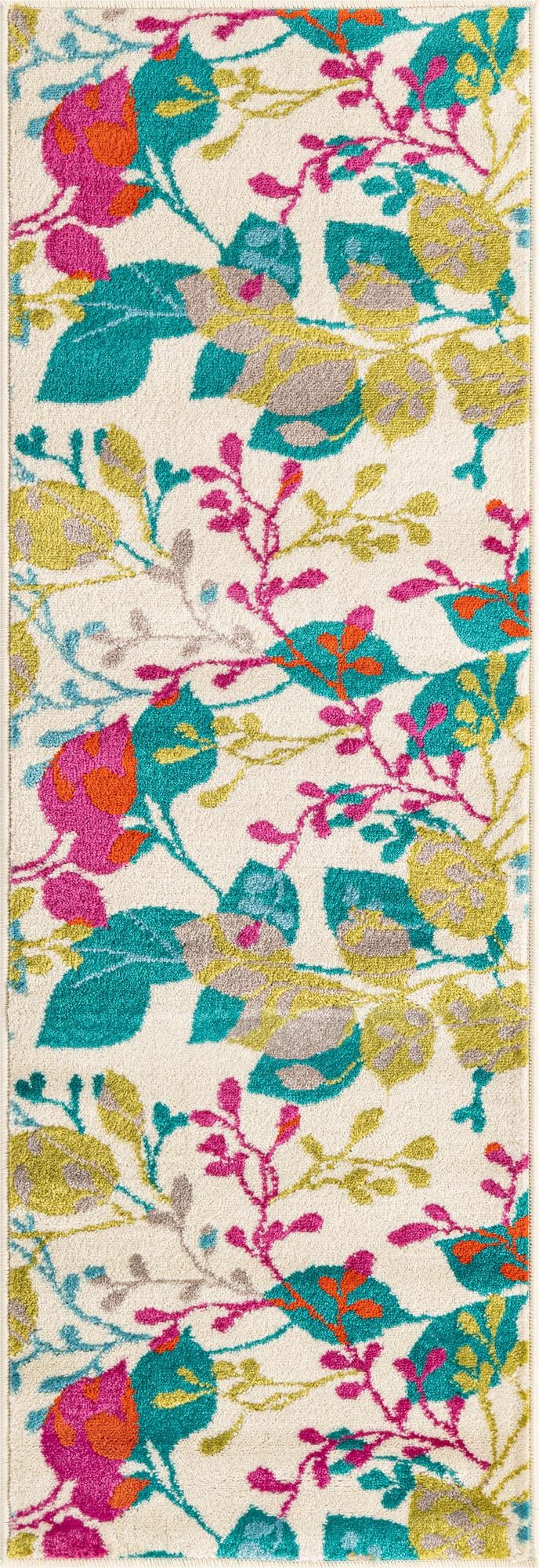 Oceanview Gardens Collection Area Rug -  Tidepool