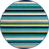 Oceanview Gardens Collection Area Rug -  Dune Round Teal  lifestyle 17