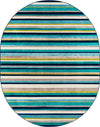 Oceanview Gardens Collection Area Rug -  Dune Oval Teal  lifestyle 19