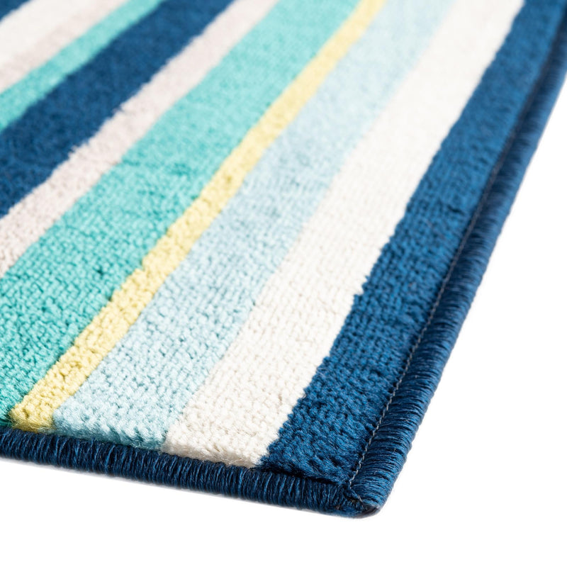 Oceanview Gardens Collection Area Rug -  Dune Runner Teal  lifestyle 67