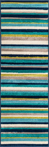 Oceanview Gardens Collection Area Rug -  Dune Runner Teal  lifestyle 21