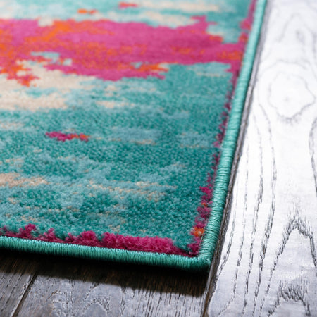 Oceanview Gardens Collection Area Rug -  Seabreeze