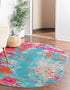 Oceanview Gardens Collection Area Rug -  Seabreeze