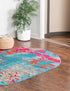 Oceanview Gardens Collection Area Rug -  Seabreeze