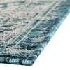 Tribal Terrace Treasures Collection Area Rug - Mayan Marina (Teal) Runner Teal  lifestyle 5