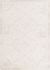 Tribal Terrace Treasures Collection Area Rug - Mayan Marina (Light Gray) Rectangle Light Gray Main