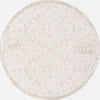 Tribal Terrace Treasures Collection Area Rug - Mayan Marina (Light Gray) Round Light Gray Main