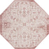 Tribal Terrace Treasures Collection Area Rug - Mayan Marina (Rust Red)