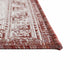 Tribal Terrace Treasures Collection Area Rug - Mayan Marina (Rust Red)