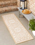 Tribal Terrace Treasures Collection Area Rug -  Incan Isle (Natural)